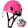 Pink Hard Hat with Clear Visor