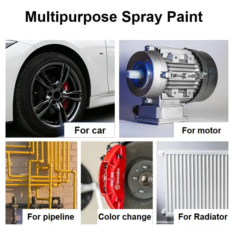 Sanvo 600 Celsius High Temperature Aerosol Spray Paint Auto Part Equipment Gray Sliver Acrylic