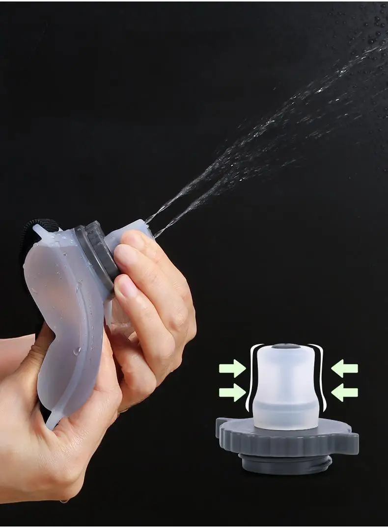 Portable Outdoor Sports Water Bottle Made of Silicone PP Material, Travel Wristband, Bicycle Running, Gym Exercise