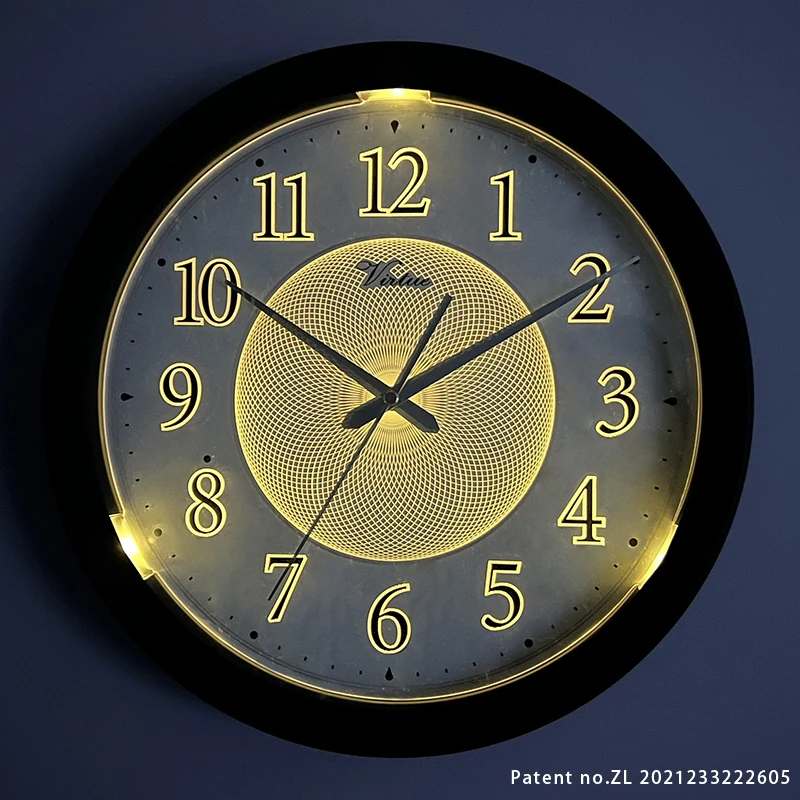 Led Night Light Wall Clock Glow In The Dark Night Sky For Bedroom