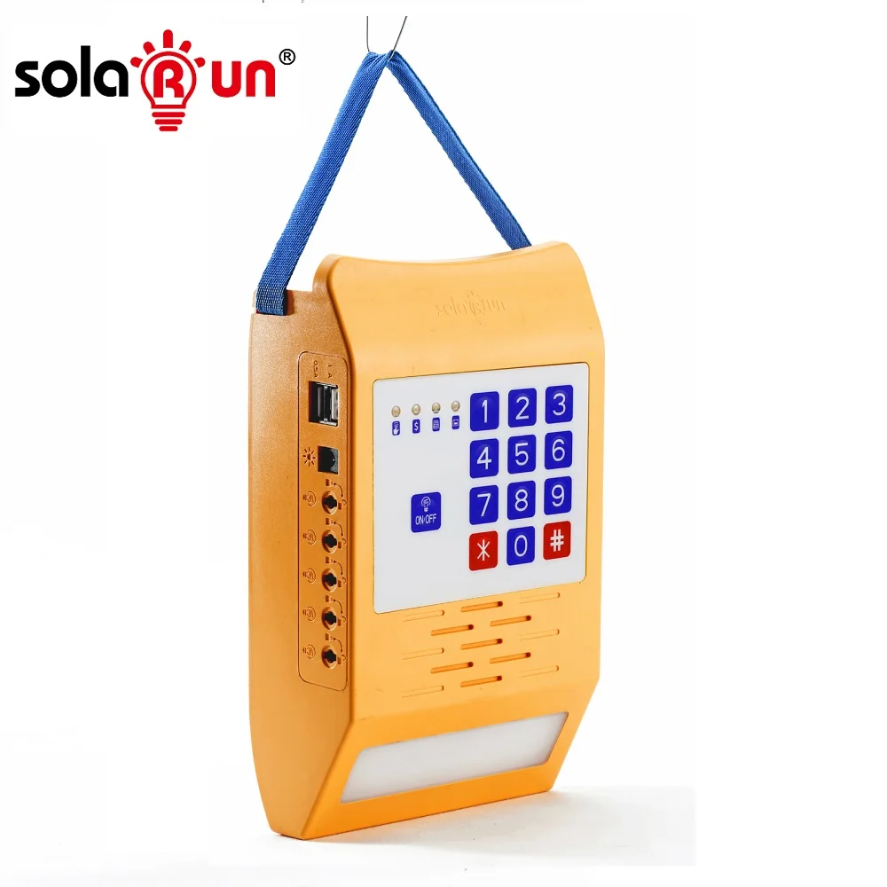 Solarun New Product Home Application Multi Solar Power Home Lighting System Kit