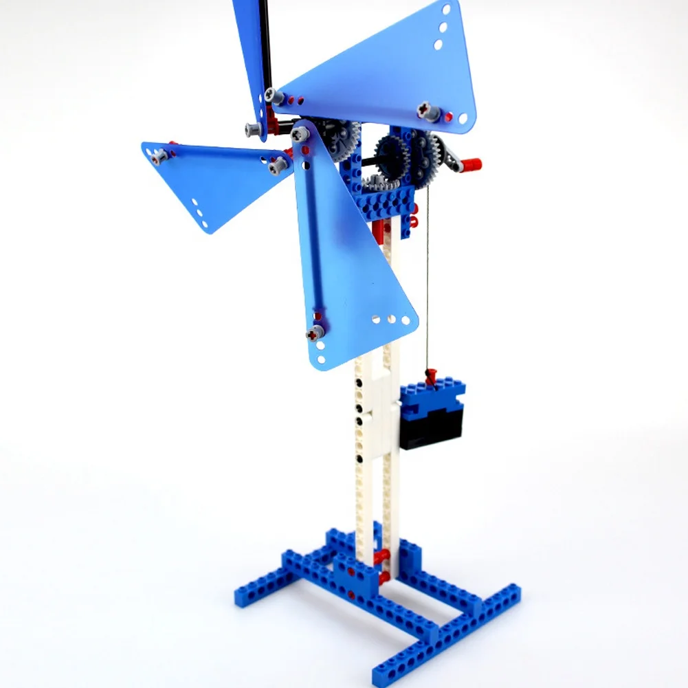 396 Pieces Building Block Mechanisms Base Set Simple & Powered Machines 9686 Educational Toy Kit