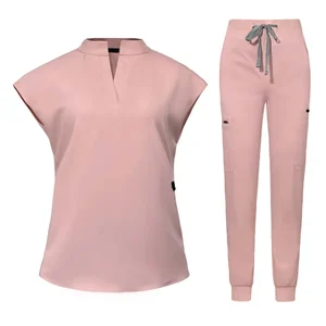 Women Quick-dry Beauty Salon Spa Nurse Uniforms Dental Oral Doctor Hospital Uniforms Set Scrub Jogger Pants