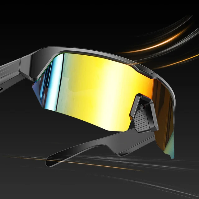 DELANHUWI Sports Glasses Listening to Music Making Phone Calls Battery 130mah Lithium Battery Smart Cycling Glasses