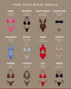 Women's Ruffle Thong Bikini Set Female Swimwear with Wholesale Swimwear Customized Bathing Suits