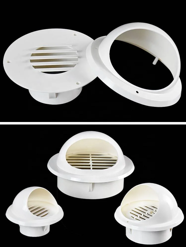 FACULX Rvs Ronde Air Vent Grille Cover Circulaire Ventilatie Cover Verstelbare Outdoor Droger Vent Cover