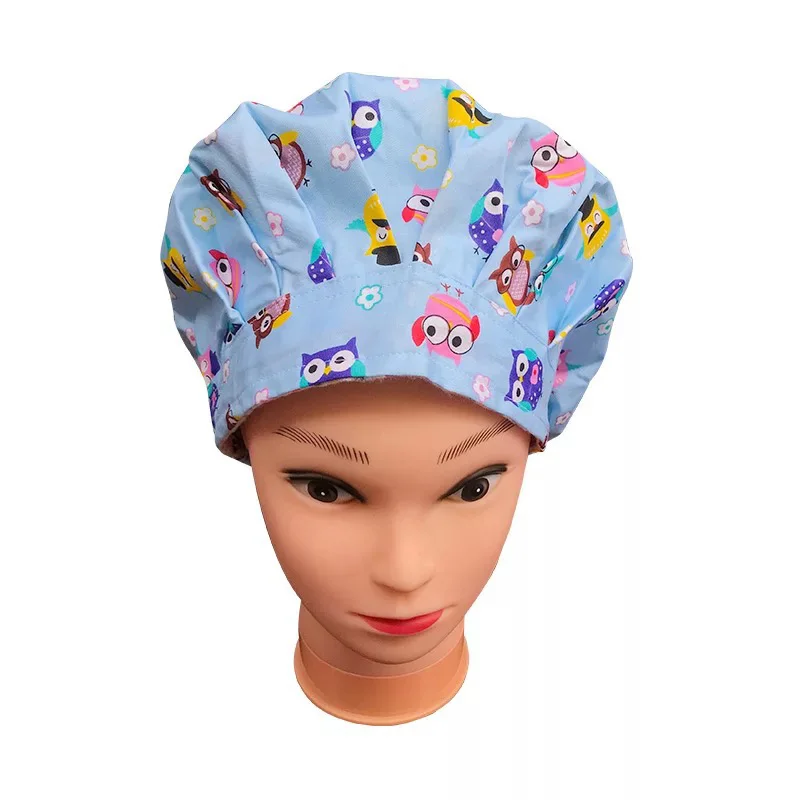 Scrub Hats Printed Cotton Breathable 