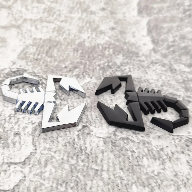 Car Refitting Metal Car logo 3D Metal Car Tail with Scorpion logo