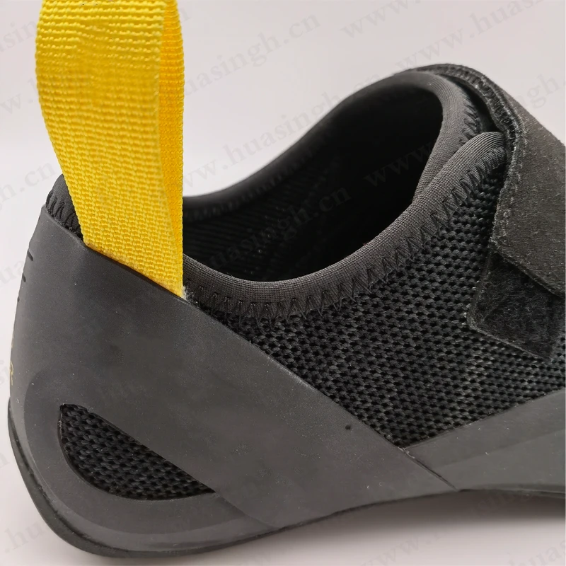Zh,Arena Rock Climbing Shoes With Pull Loops Arch Support Hard Rubber Outsole Professional