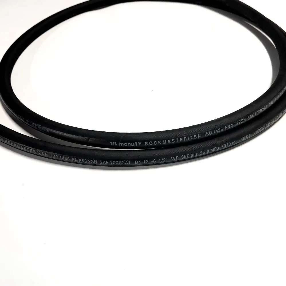 2024 High Quality EN853 2SN SAE 100 R2AT/2SN   Hose Oil Air Water Hydraulic Hose 1/4-6 Inch in Stock