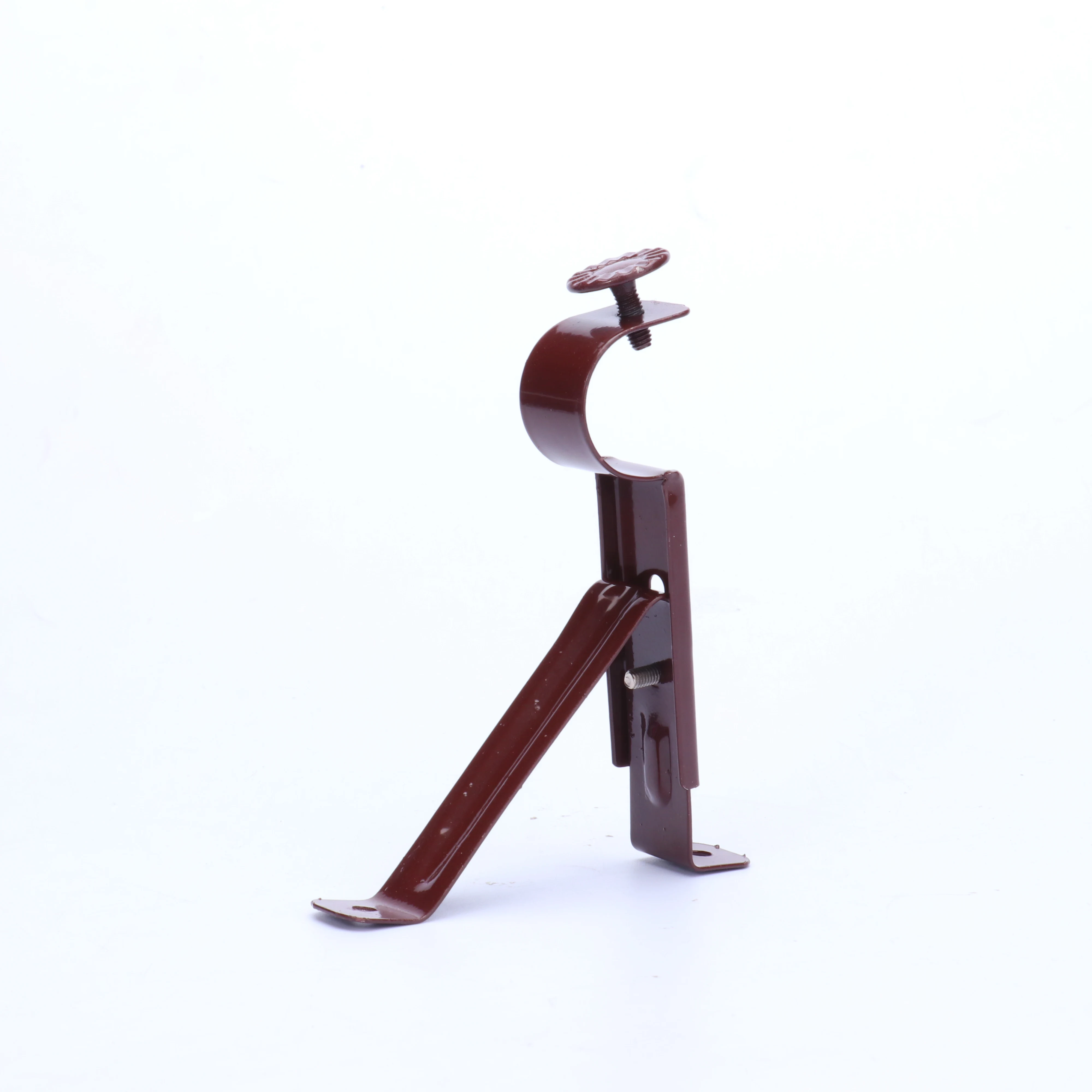 Convenient Curtain Rod Bracket Without Flower Single Bracket Curtain Holder Export Iron Bracket Thickened Reinforcement
