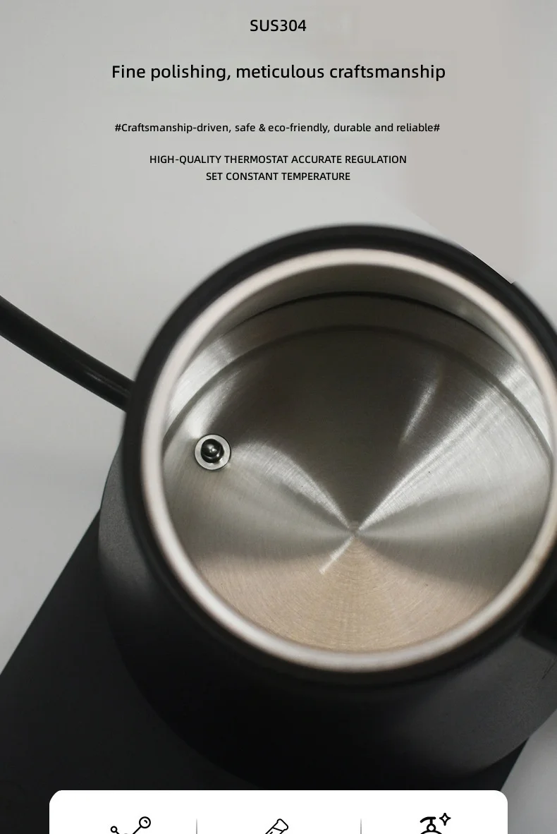 RSC Wholesale Smart Wi-Fi Temperature-Controlled Coffee Kettle Touchscreen 304 Stainless Steel Electric Kettle K025 H1debd7f90bf54ce89b1af9efe1c82cbfM