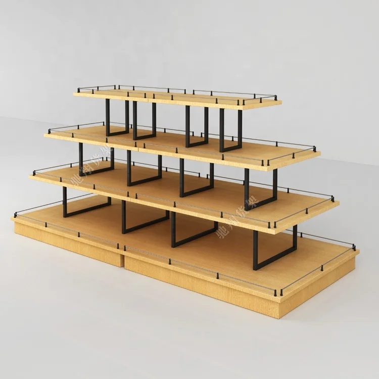 General Store Items Retail Display Racks MINISO Commercial Display Shelf and Multipurpose Store Table