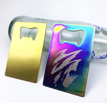 Free Sample Custom Printing Promotion Gift Metal Card Bottle Opener