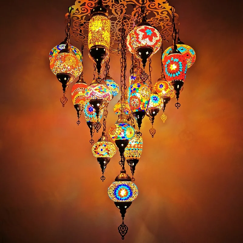 19 Characteristic Multi-chandelier Chandelier in Turkey Restaurant Cafe Hotel Hotel bar Club KTV Chandeliers
