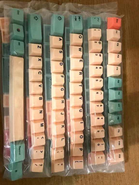 Hami Melon Dyesub Pbt Keycap Set German Spain Uk French Iso For Mx