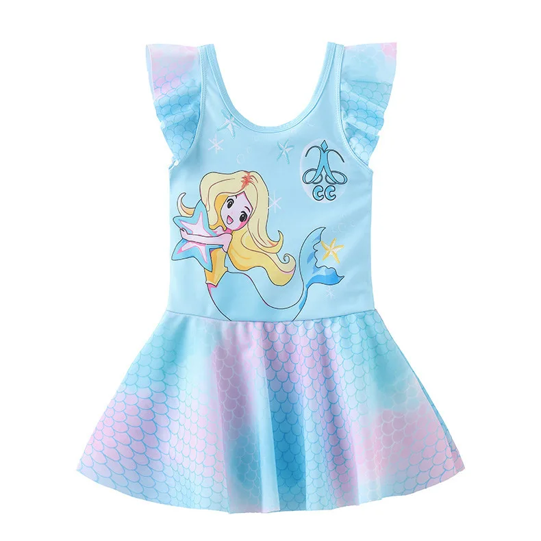 2024 Customized Outdoor Swimming Pool One Piece Swimming Suit for Kids Girl