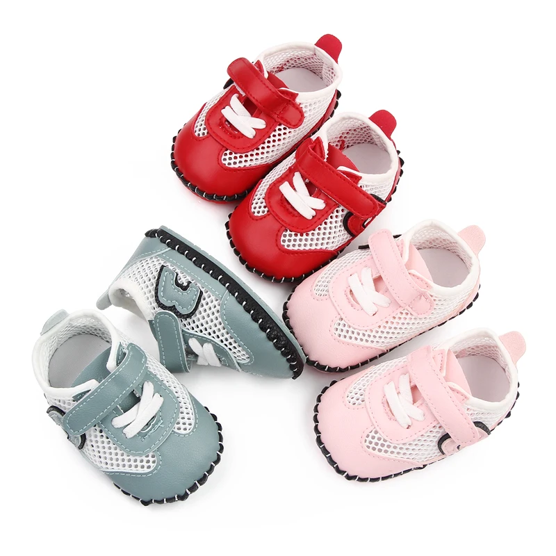 Spring and Autumn Infants Shoes Baby Non-slip Soft Sole Breathable Mesh Surface Walking Shoes