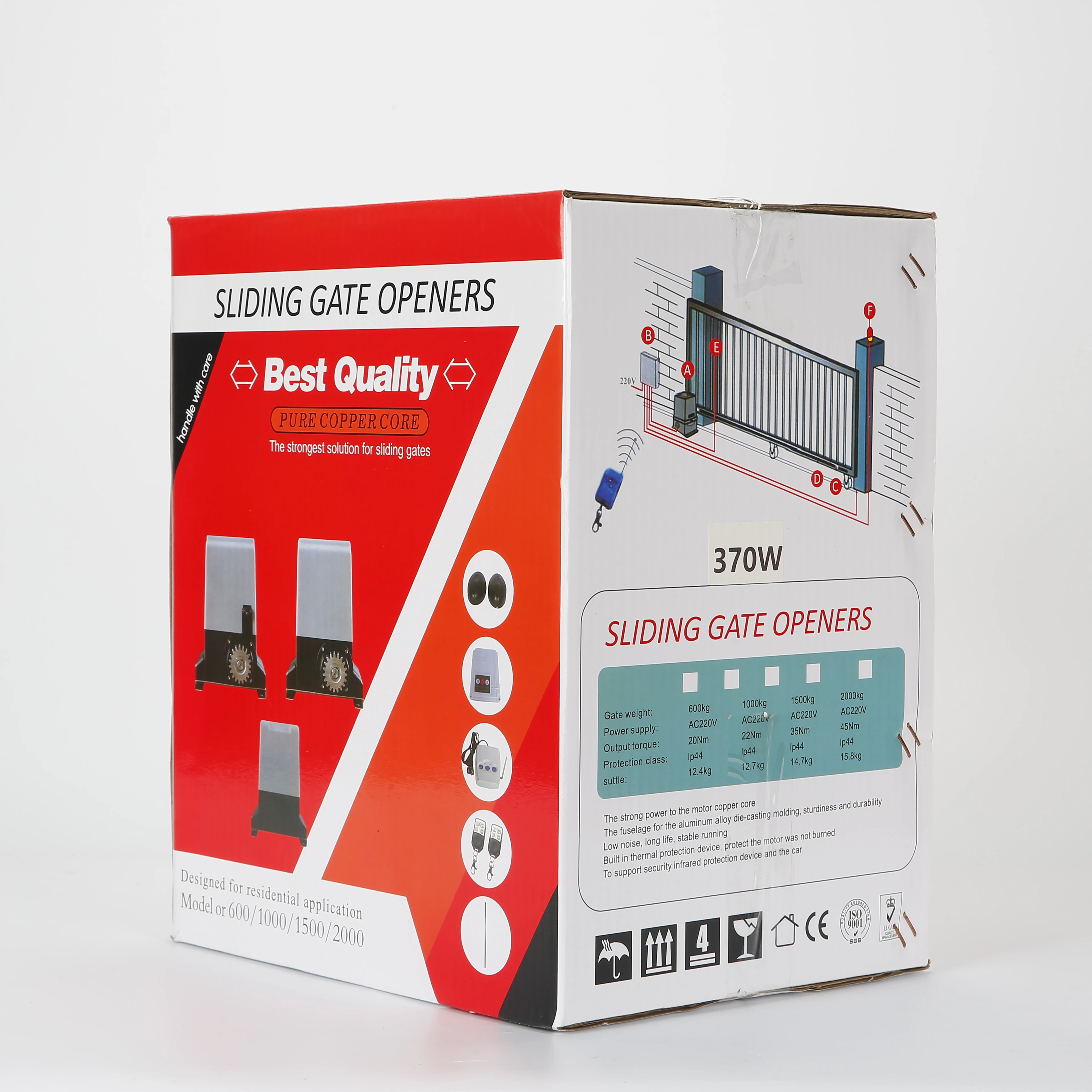 Automatic Gate Opener for 600 kg  1000KG  1500KG   2000KG  Sliding Gate  Driving Gear  Door Operator  Kit