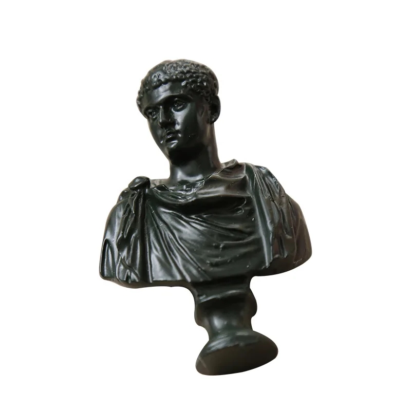 Posing Photo Props Nordic Morandi Color Mini Plaster Sketch Head Resin Figure Statue