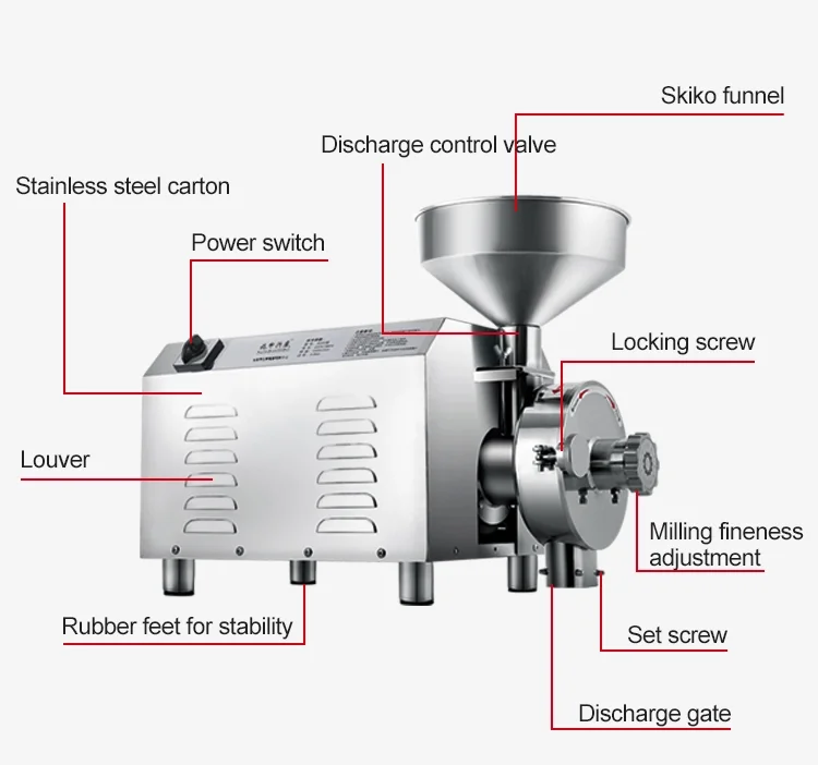 Flour Mill Machine Fine Powder Making Machine Grain Crusher