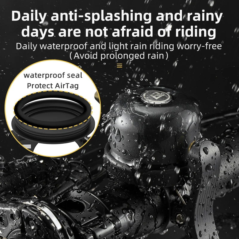 Велосипедный колокольчик ROCKBROS для Airtag супер громкий горный велосипед в стиле ретро медный велосипедный Звонок