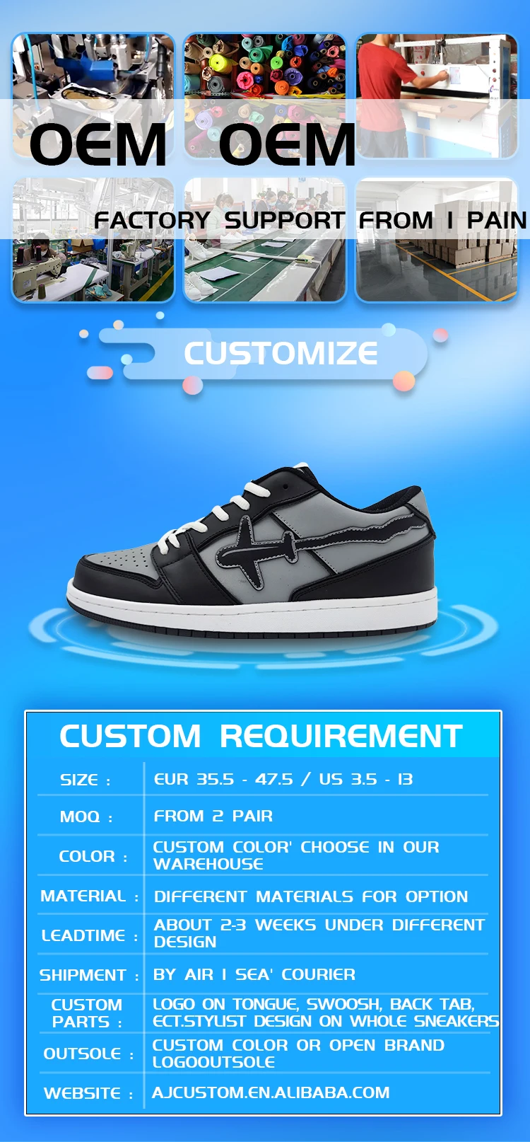 Original Custom Fashion Casual Shoes Sports Shoes High Quality Low Cut ...