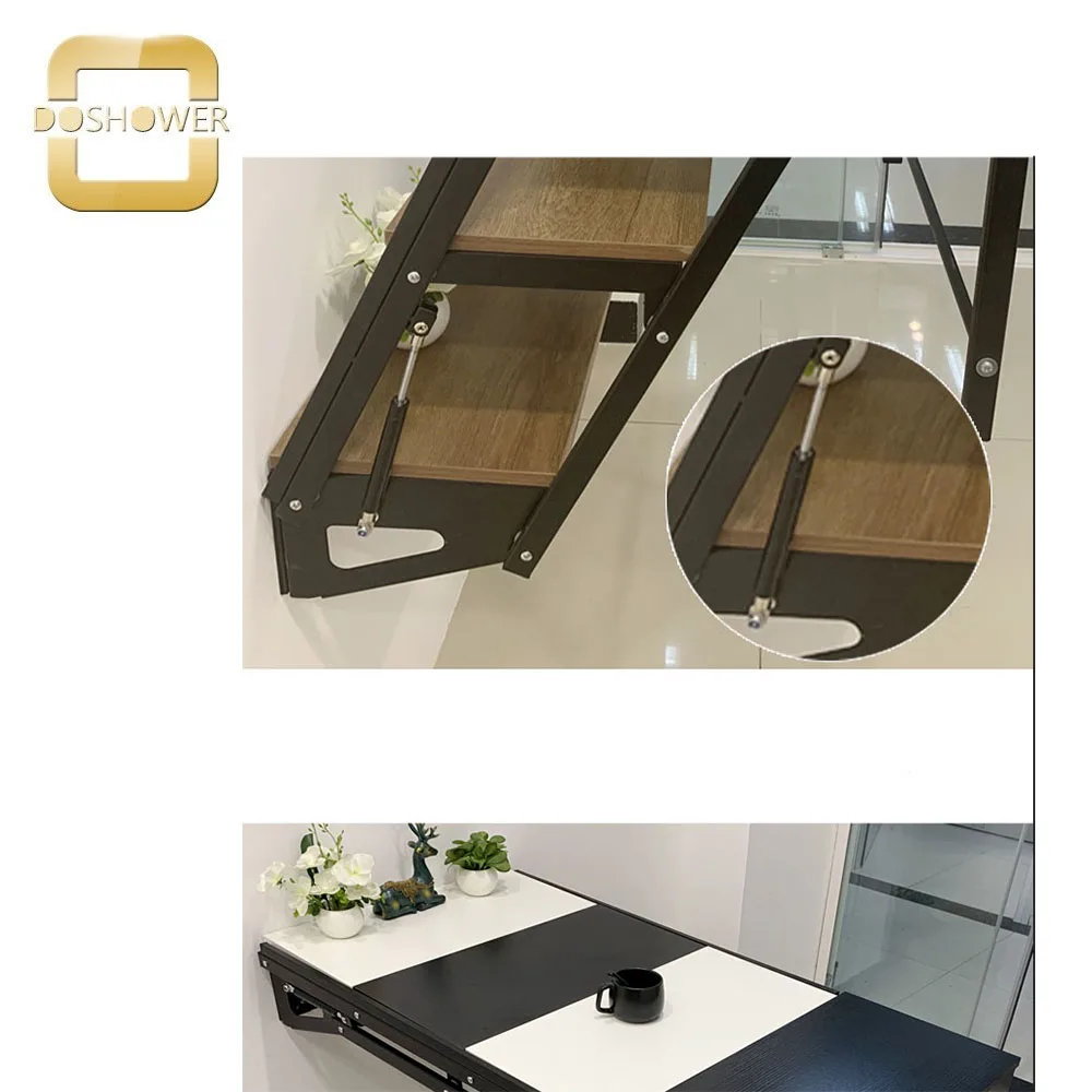 Wall Mounted Folding Retractable Shelf with Dining Table Balcony ...