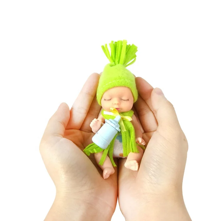 
 Мини карманная игрушка, силиконовая кукла новорожденный, кукла-сюрприз в шарике для девочек (12 шт.)  