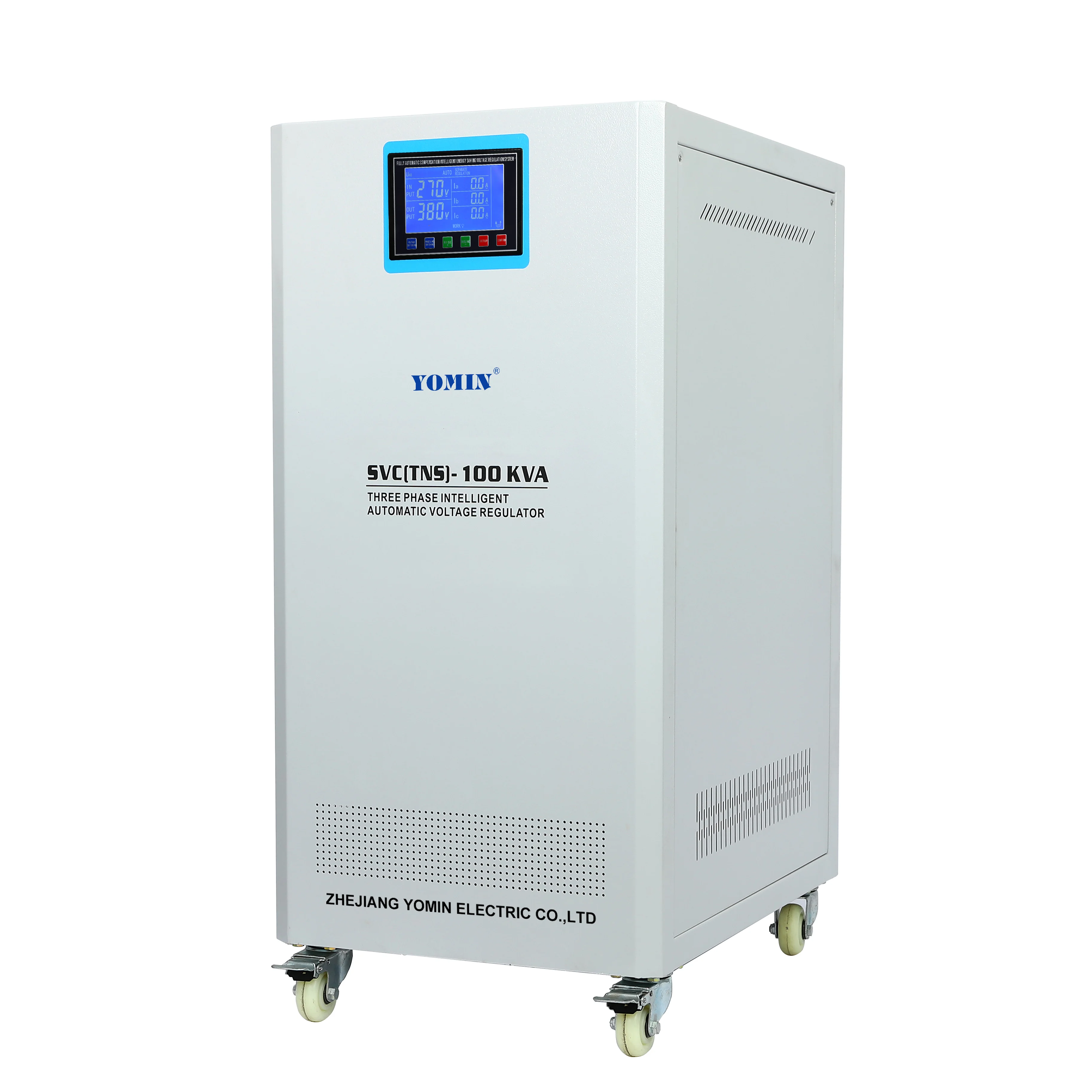 High Technology Automatic Three-Phase Voltage Regulator Stabilizer Single Phase SVC Type With LCD Display Quality AVR Product