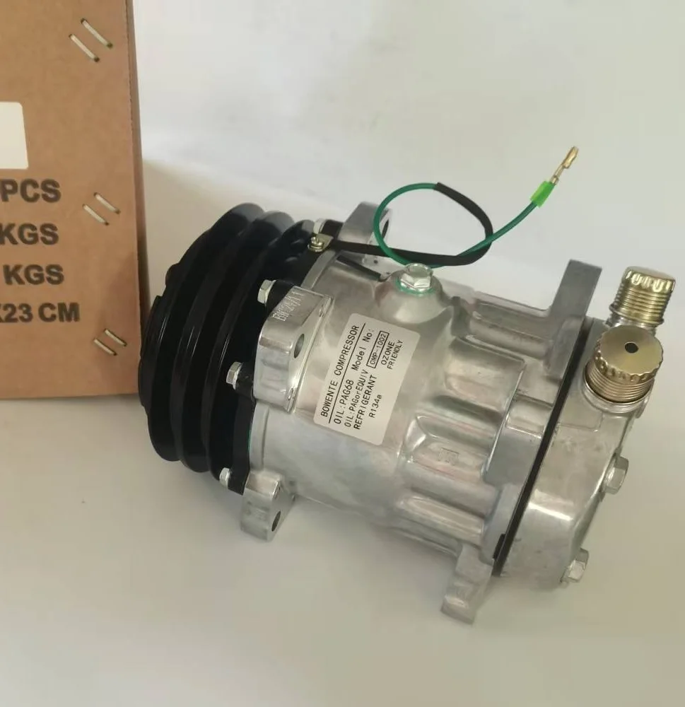 A/C Compressor For Sanden SD508 SD5H14 12 Volt Tube-O Universal - NEW OEM - Foto 8