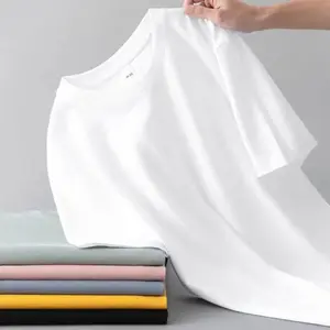 OEM Customized Logo Design Wholesale Summer Men's Short-sleeved Loose Jersey Solid Blank Casual Men's T-shirts