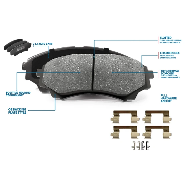 Source D866-8338 Front Brake Pads for Mitsubishi Lancer EX III-IV