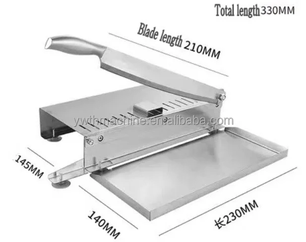 Stainless Steel Frozen Meat Cutter Household Meat Cutting and Slicing Machine Hand Bone Chopper