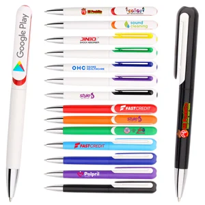 IDO Custom Logo Hotel Banner Ballpoint Pen Fast Shipping Promotion Hot-Selling Plastic Twist Pen High Visibility Quality