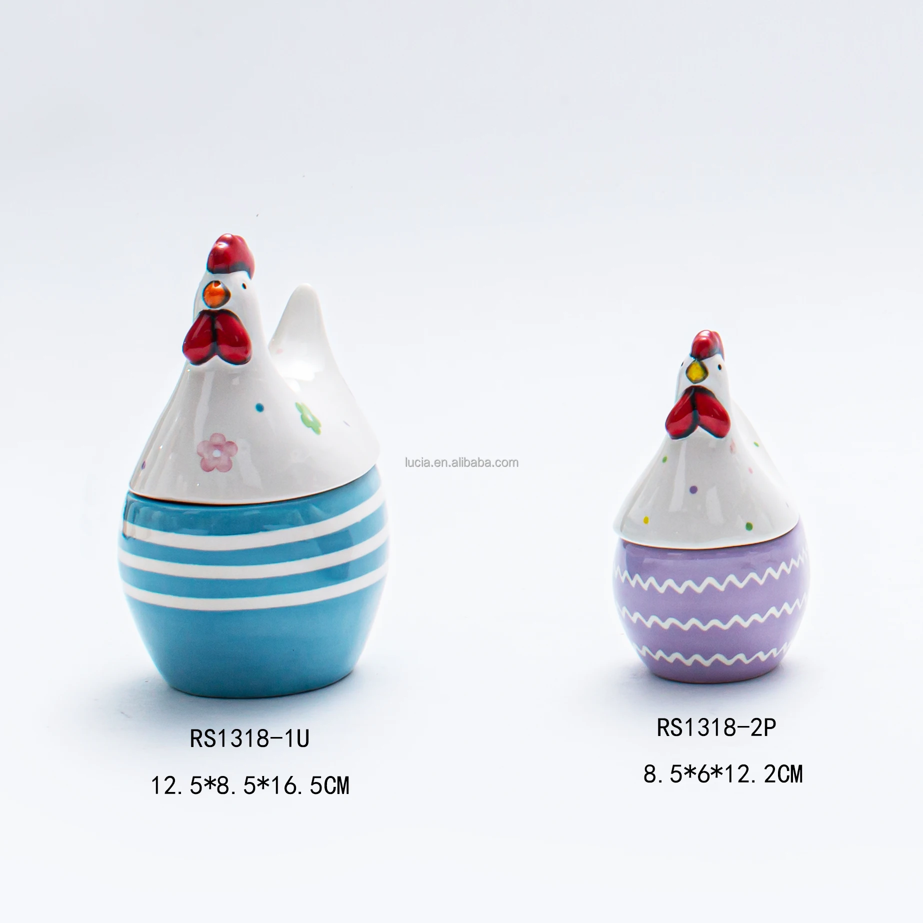 Wholesale Easter Hen Ornament Decor Ceramic Chicken Figurine Easter Decoration