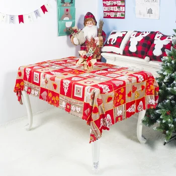 Custom Wholesale Christmas Cloth Table Cloth Tablecloth Decoration for Home Dining Decor