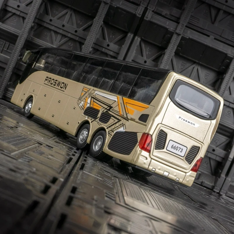 Diecast 1:32 Bus Metal Simulation Car Alloy Vehicle Toy