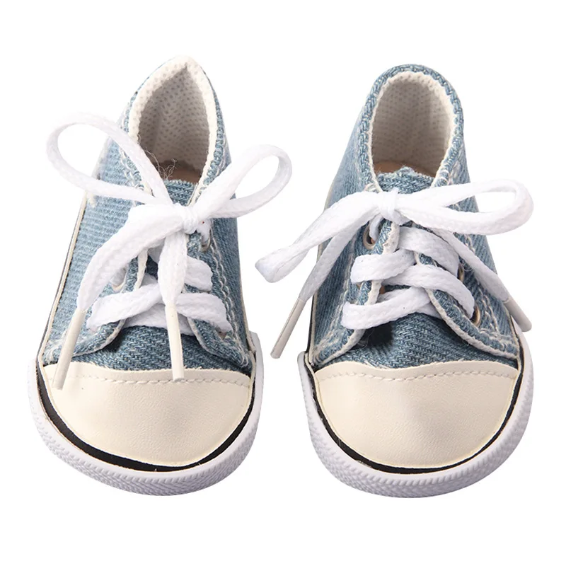 YIWU MISU, высокое качество, разноцветные, 18 дюймов, американская кукла, холщовые, спортивные, теннисные кроссовки, кукольная обувь