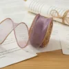4cm purple gold-edged fishtail yarn, 10 yards (packed in a bag)