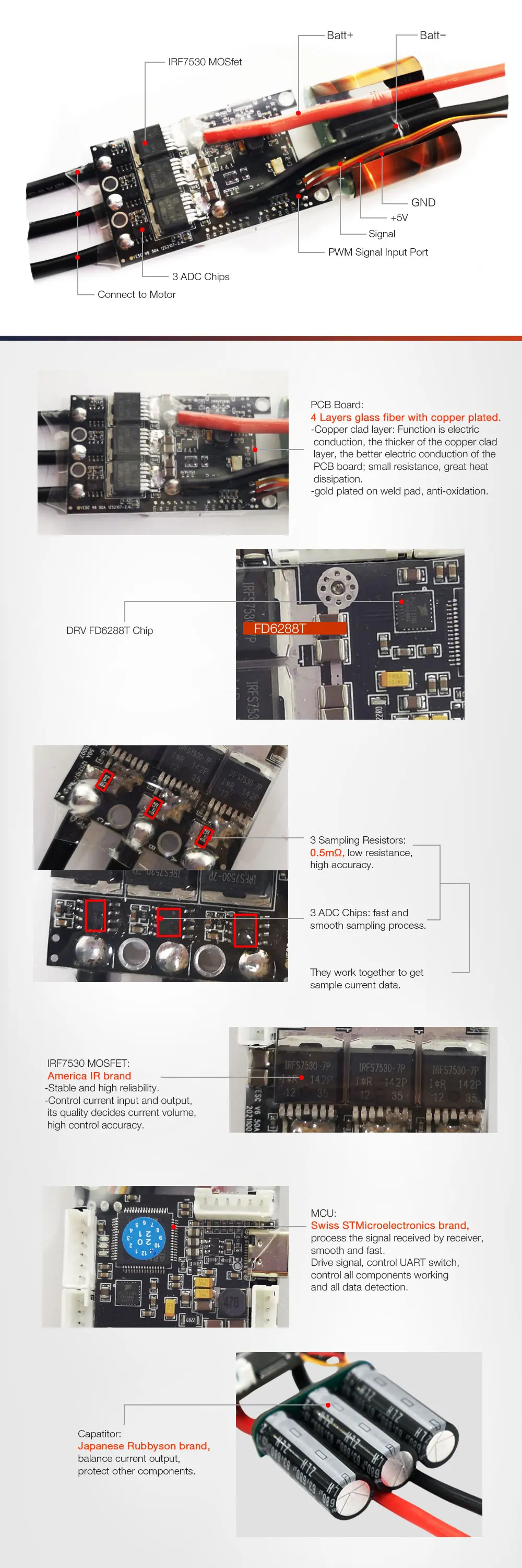 Maytech Superfoc6.8 Electric Speed Controller For Electric Skateboard