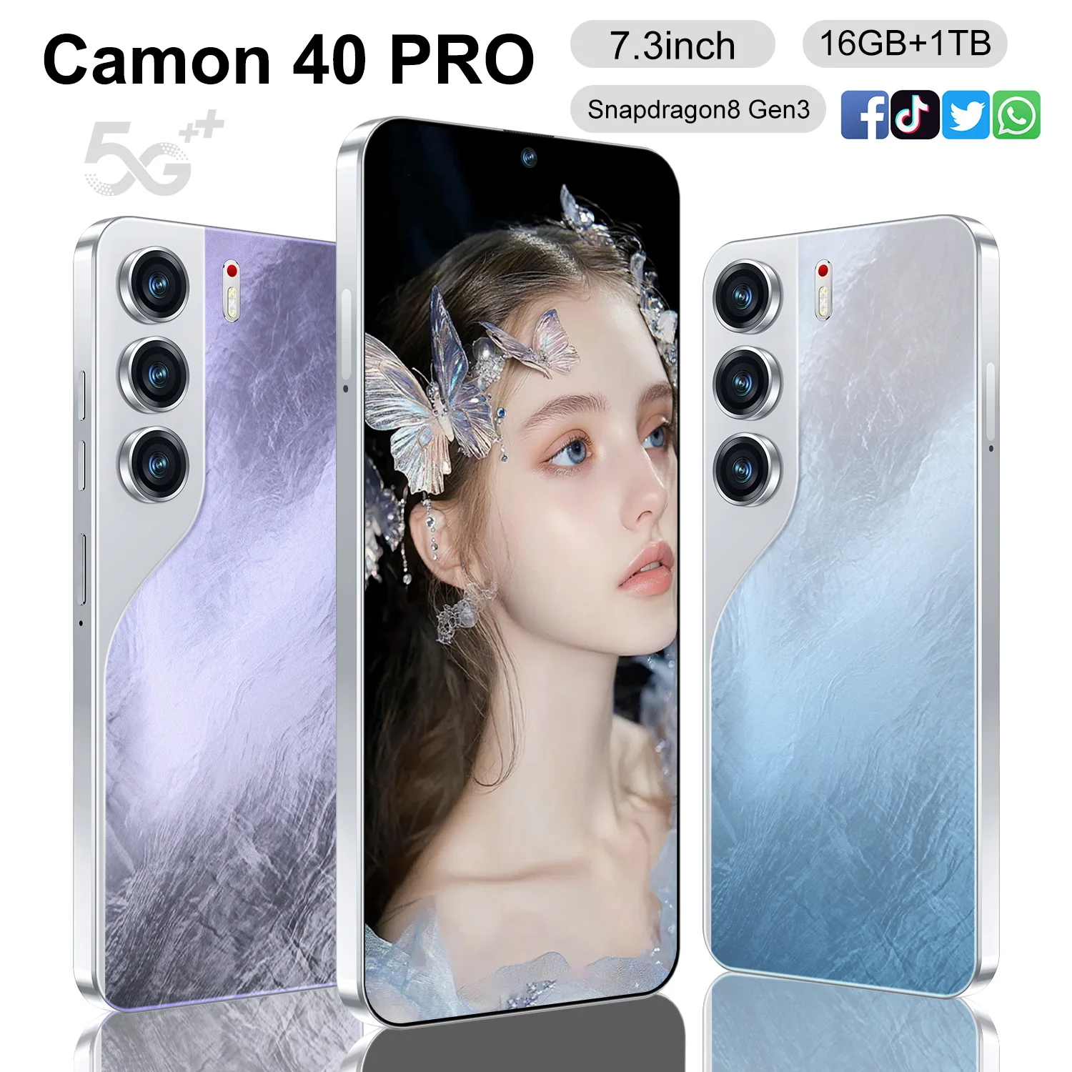 CAMON 40 Pro 5G Dual SIM Free Global 版 Camon 40 Pro Original Global 5G Android Smartphones Unlocked