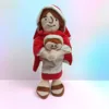 Figura de la Virgen María con ropa roja, 32 cm, 100 g
