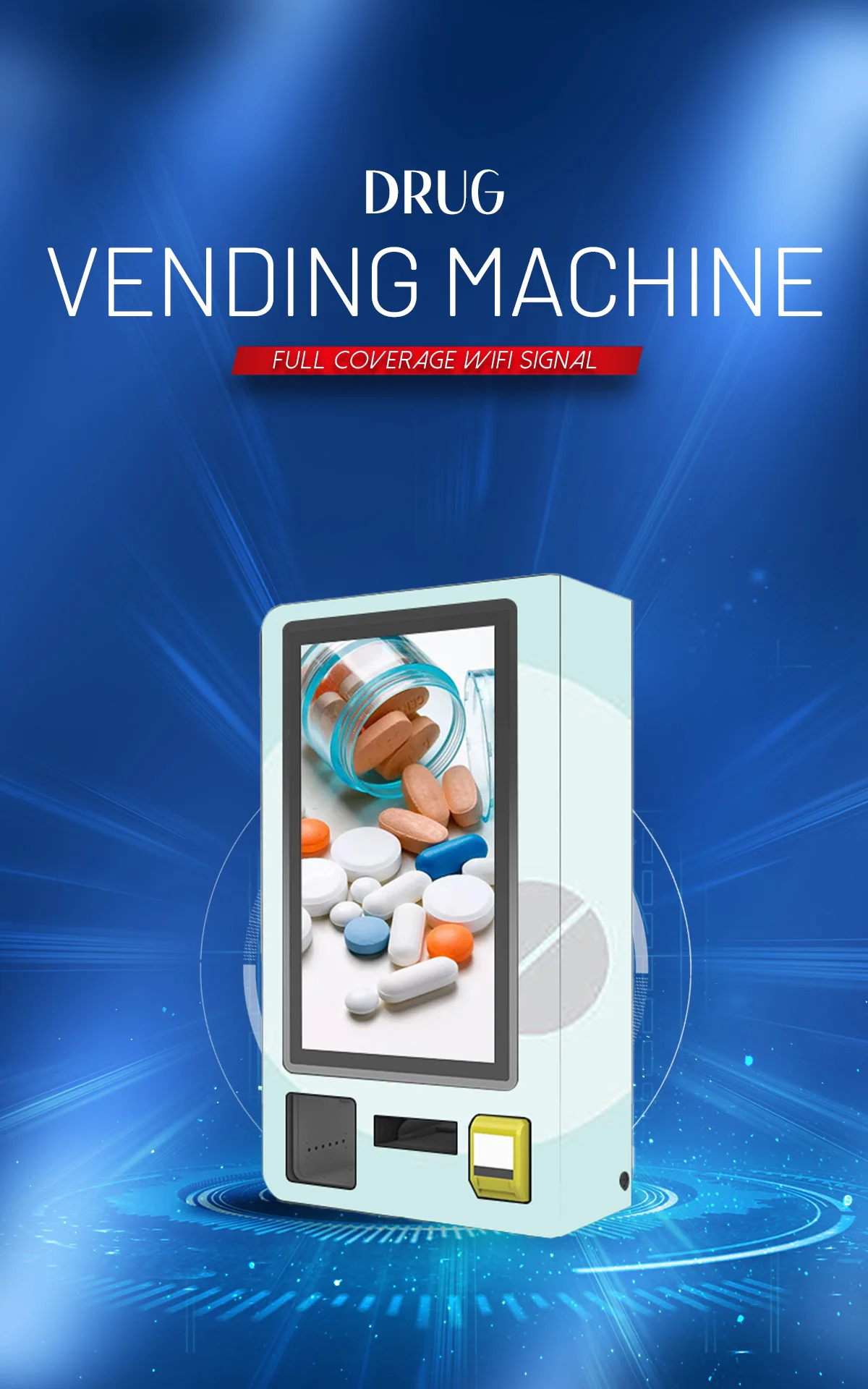 Small Medicine Pharmacy Tablet Vending Machine Plastic Bottle for Sale Wall Mounted Robot Vendor Machine