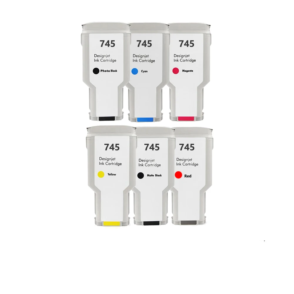 Hp 745 Colored Ink Cartridge With Pigment Ink For Designjet Z2600