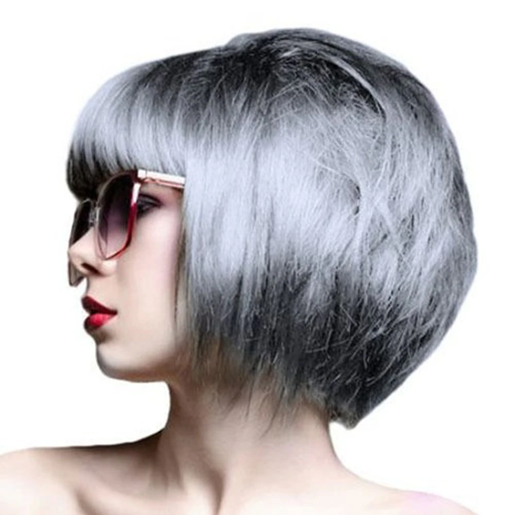 Teinture pour cheveux unisexe, couleur populaire, gris fumé, Style Punk,  gris clair, argent, couleur naturelle, permanente, Super crème, 100ml|  Alibaba.com