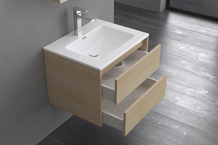 Лидер продаж простой современный дизайн экологичный шкаф из массива дерева для ванной комнаты раковина