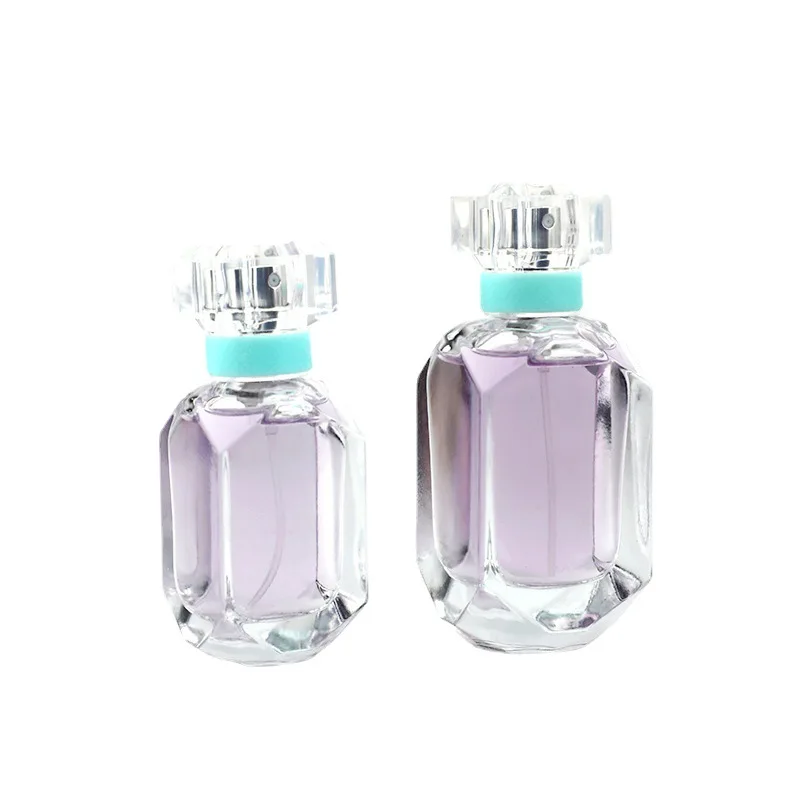 For MUB Square Shape Glass Perfume Bottle 30ml & 50ml with Screw Neck