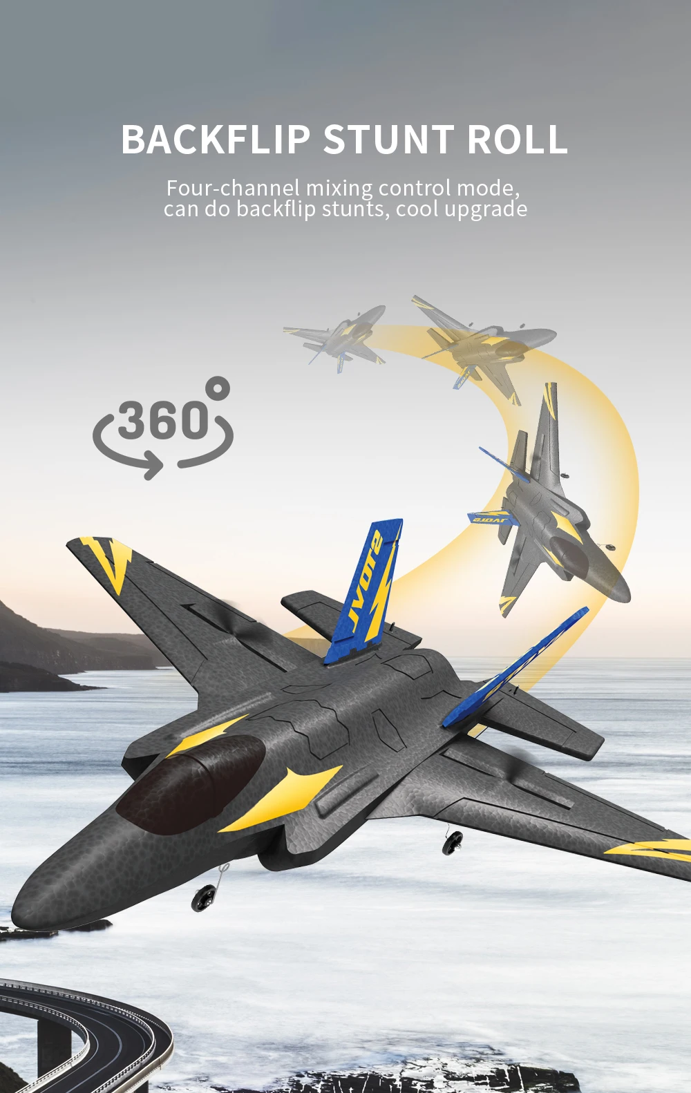 2023 New HOSHI KF605 Glider F35 F-35 Simulation Airplane EDF Jet EPO RC Airplane Scale Modern Fighter Model Hobby Plane Aircraft