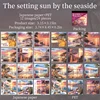 D Sunset by the sea